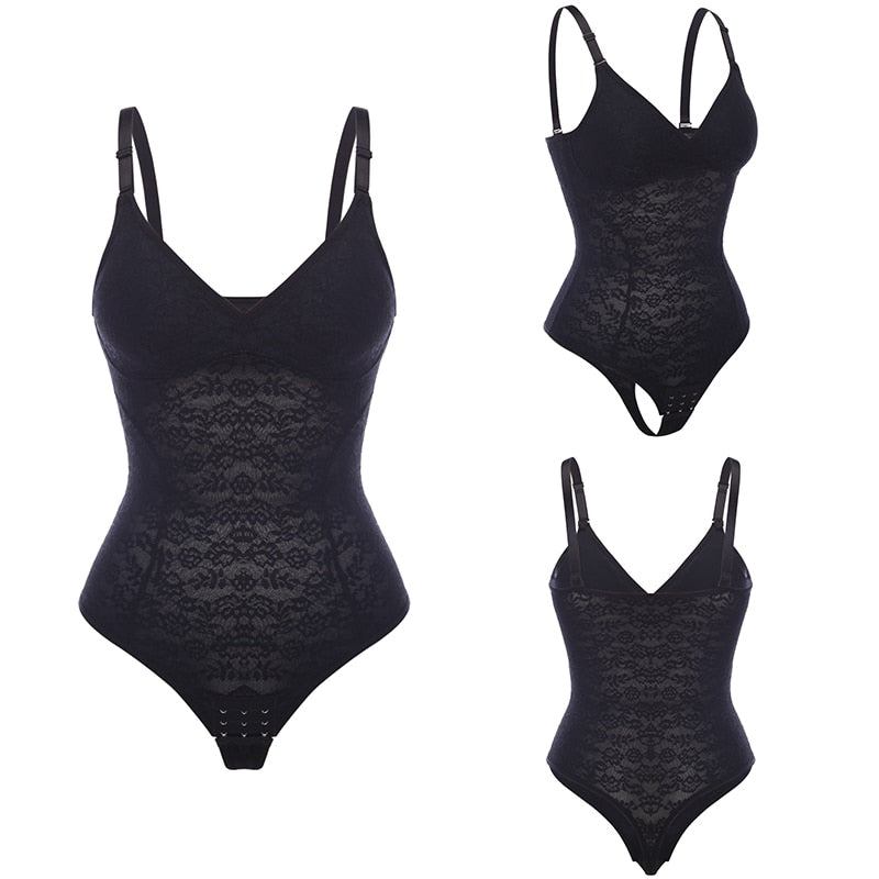 Black Thong Bodysuits, Lace Thong Body Shapers